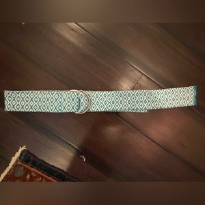 Adorable vintage blue and white belt!